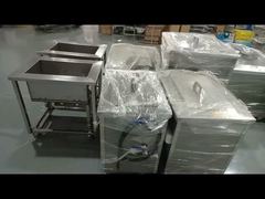 Bekijk de aanpasbare industriële ultrasone onderdelenreiniger roestvrij staal 96L 3000W demo