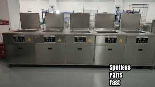 Van dichterbij bekeken: industriële 40KHz 192L tank ultrasone auto-onderdelenreiniger koudwaterreiniging